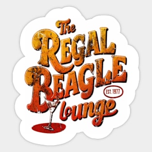 Distressed Grunge Regal Beagle Sticker